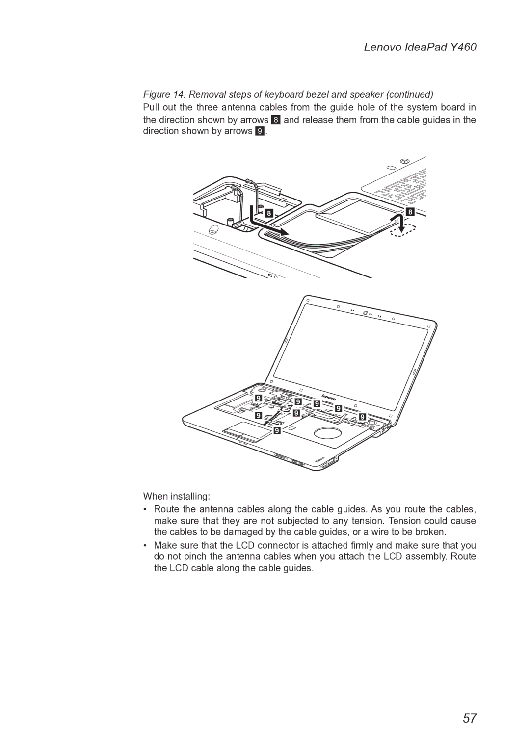 Lenovo Y460 manual When installing 