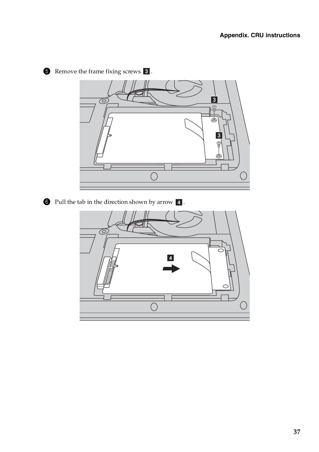 Lenovo Y471A manual Appendix. CRU instructions 