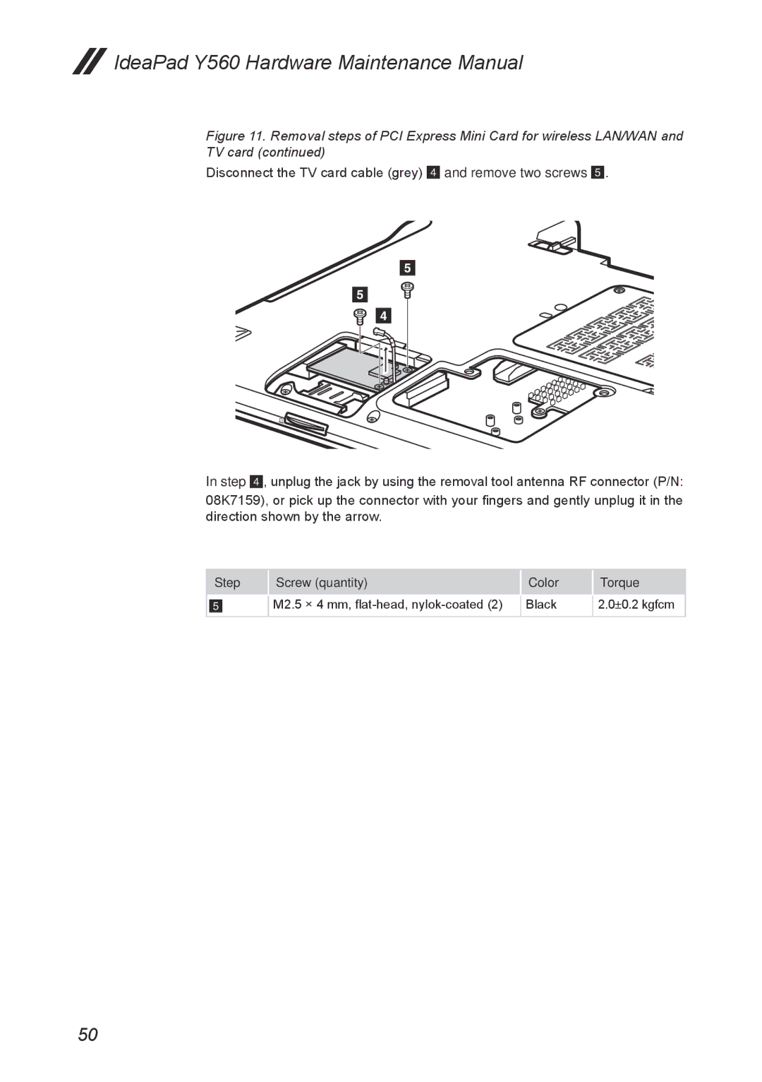 Lenovo manual IdeaPad Y560 Hardware Maintenance Manual 