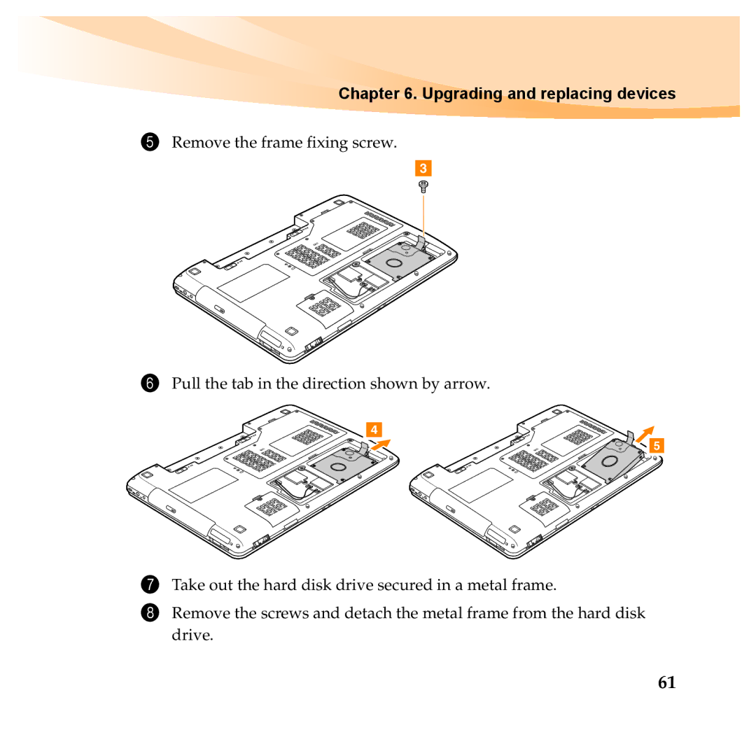 Lenovo Y460P, Y560P manual Upgrading and replacing devices 