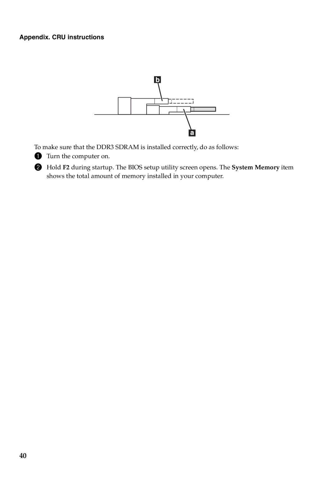 Lenovo Y580, Y480 manual Appendix. CRU instructions 