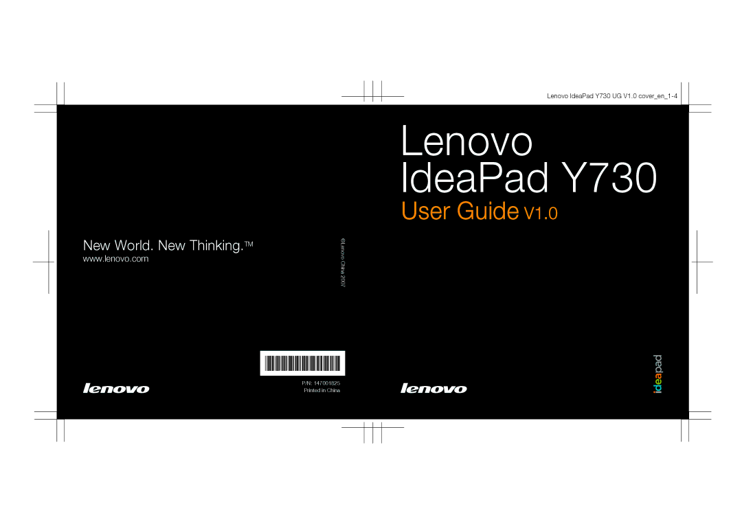 Lenovo manual Lenovo IdeaPad Y730 