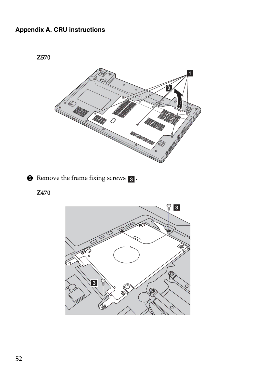 Lenovo Z570, Z370, Z470 manual 