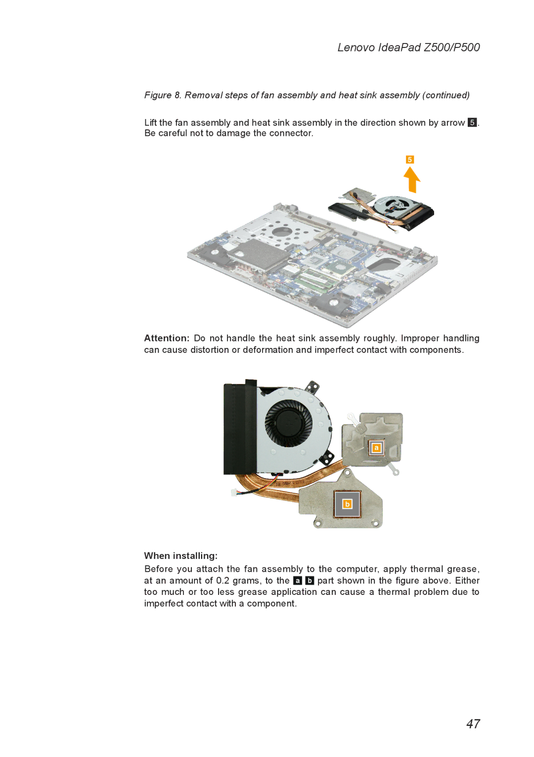 Lenovo P500, Z500 manual When installing 