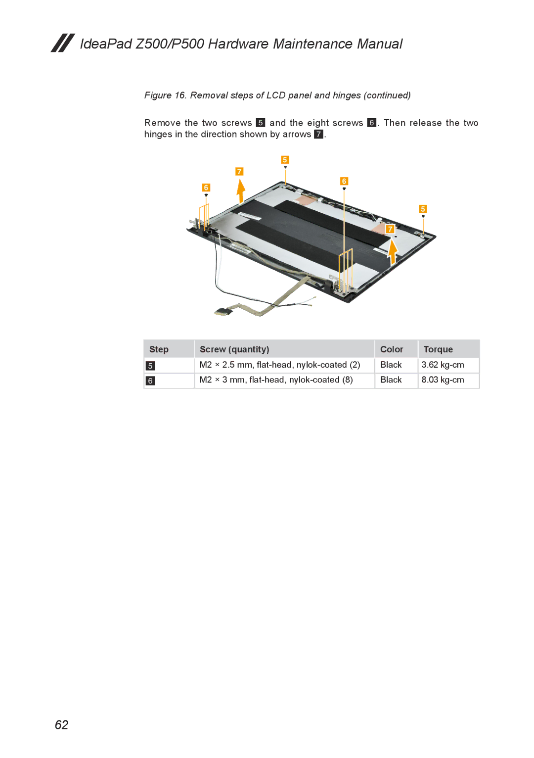 Lenovo manual IdeaPad Z500/P500 Hardware Maintenance Manual 