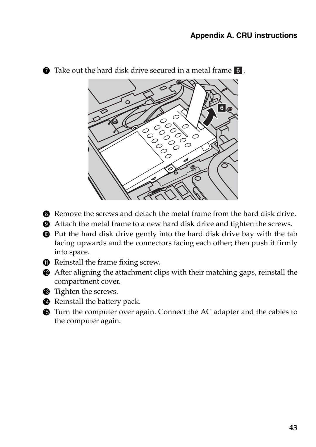 Lenovo Z465, Z565, Z560, Z460 manual Appendix A. CRU instructions 