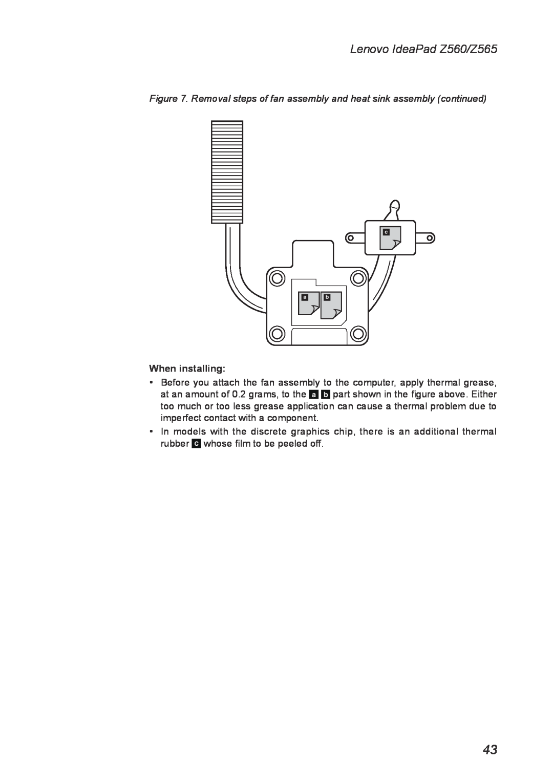 Lenovo manual When installing, Lenovo IdeaPad Z560/Z565 