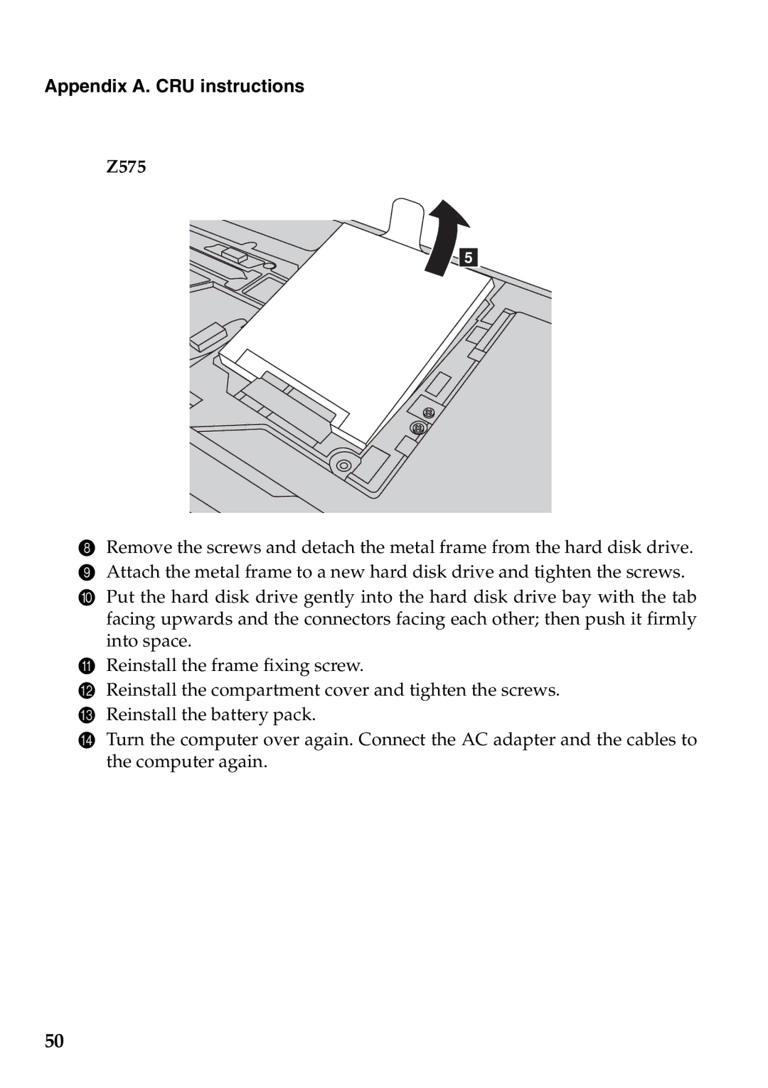 Lenovo Z575, Z475 manual Appendix A. CRU instructions 