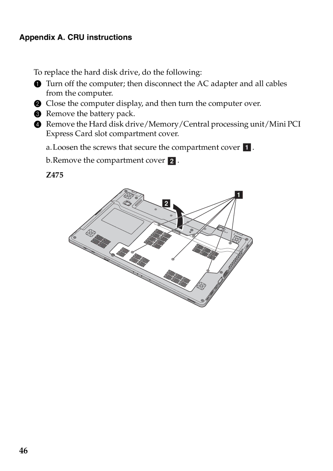 Lenovo Z575 manual Z475 