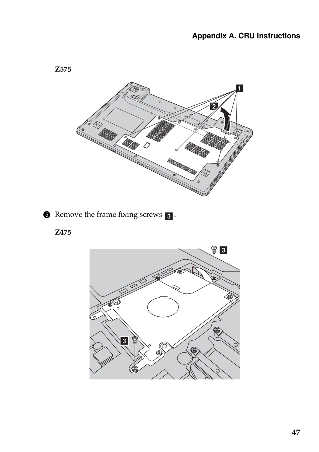 Lenovo Z475 manual Z575 