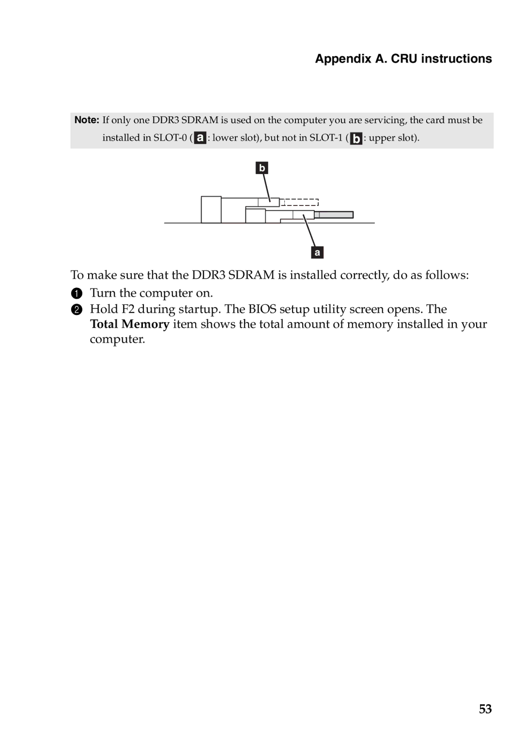 Lenovo Z475, Z575 manual Appendix A. CRU instructions 