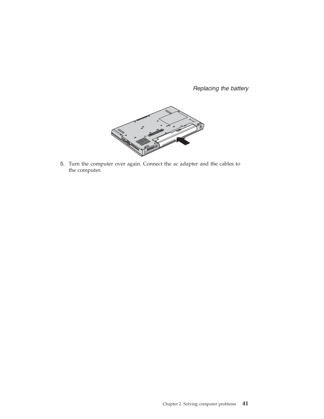 Lenovo Z60T, Z60M manual Replacing the battery 