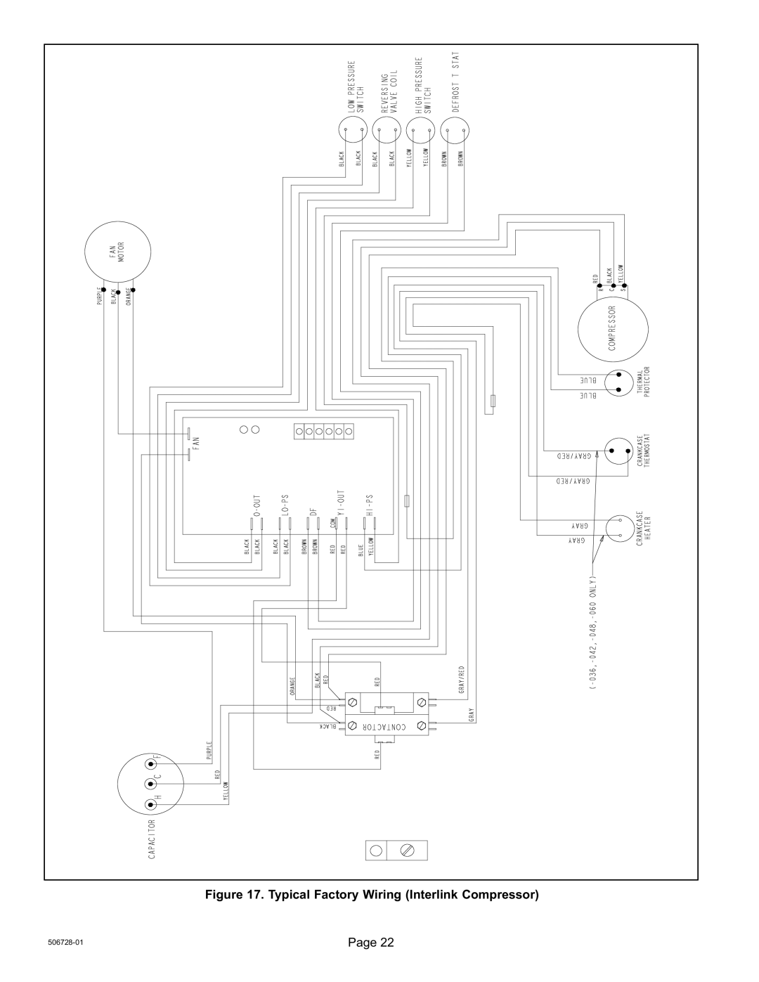 Lenox 50677201, Elite Series XP14 Units HEAT PUMPS installation instructions Typical Factory Wiring Interlink Compressor 