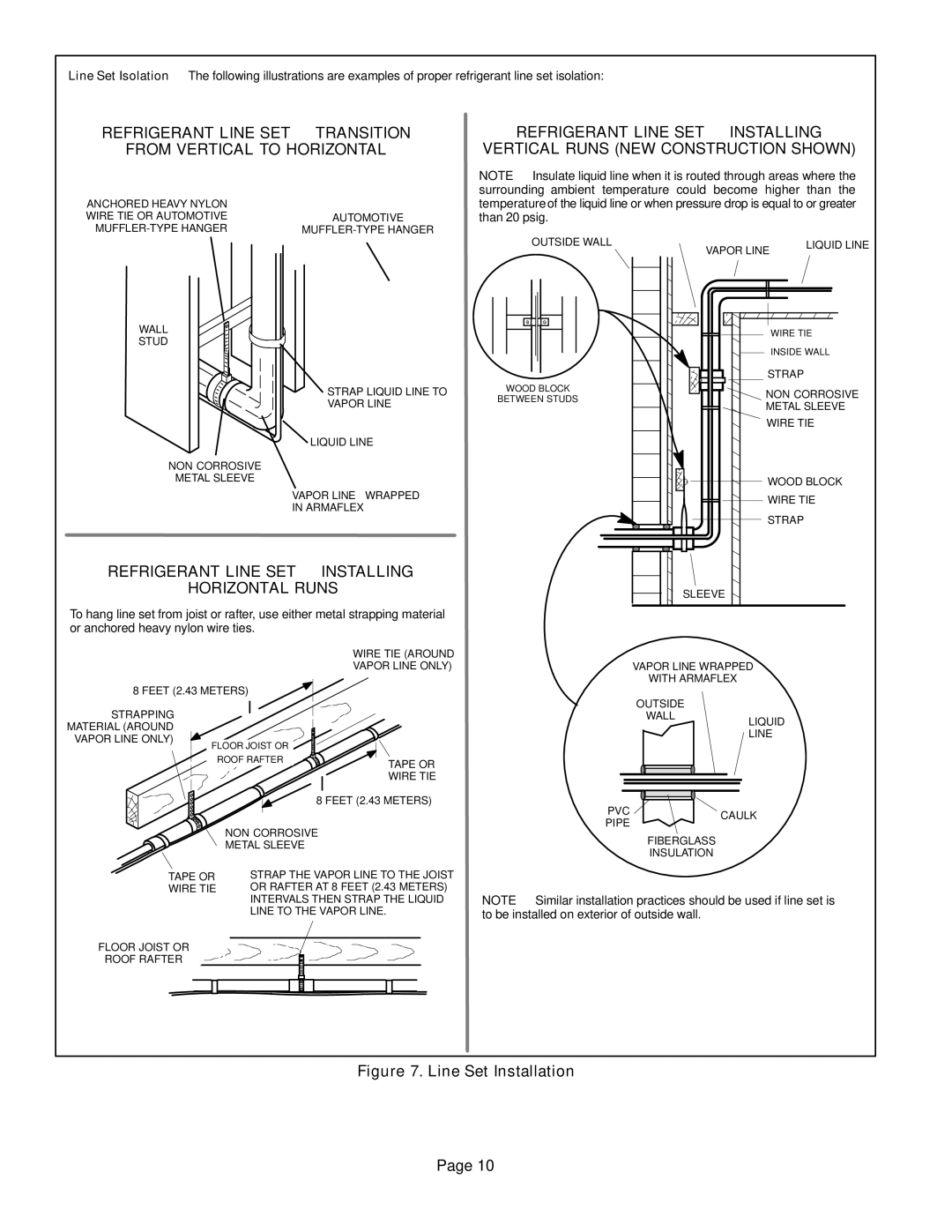 Lenox P506640-01 Refrigerant Line SET From Vertical to Horizontal, Refrigerant Line SET Alling Horizontal Runs 