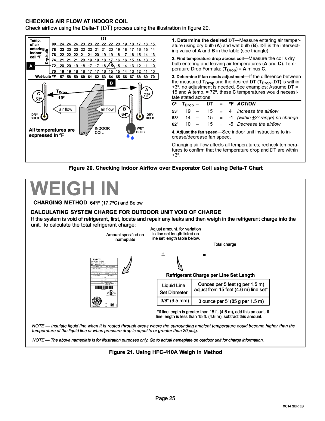 Lenox Elite Series, XC14 installation instructions Weigh In 