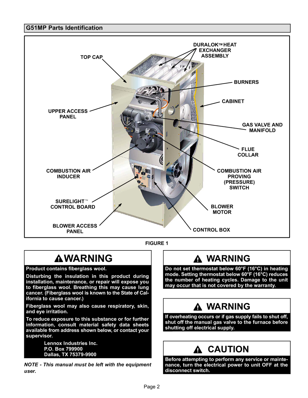 Lenoxx Electronics 2P0803, P504666M manual G51MP Parts Identification 