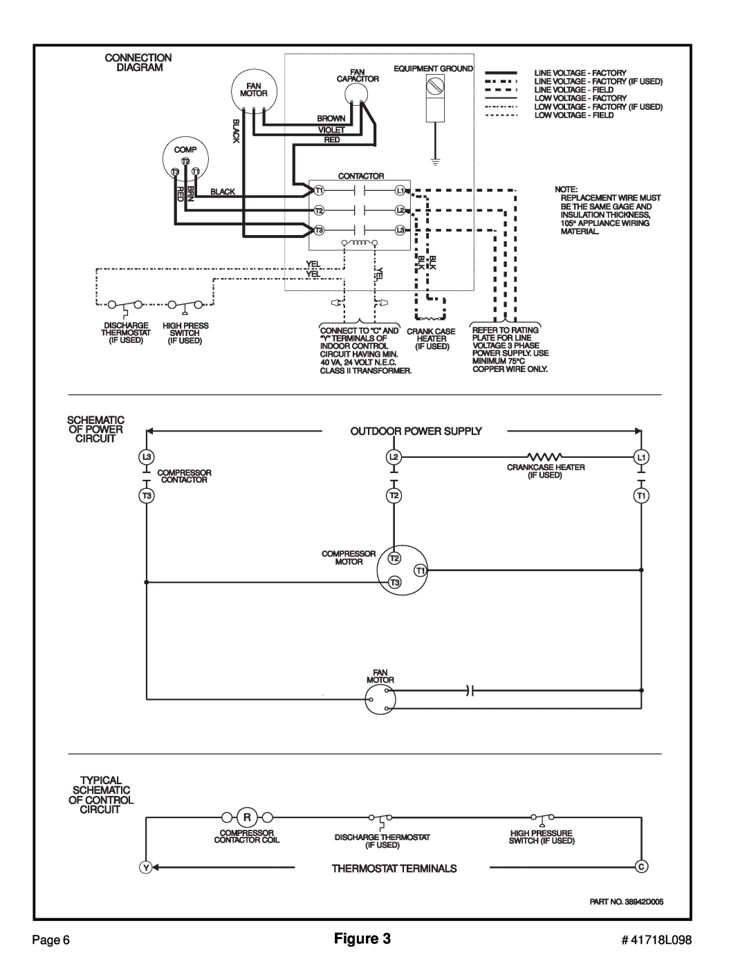 Lenoxx Electronics 41718L098 Connection, Diagram, Schematic Of Poweroutdoor Power Supply Circuit, Thermostat Terminals 