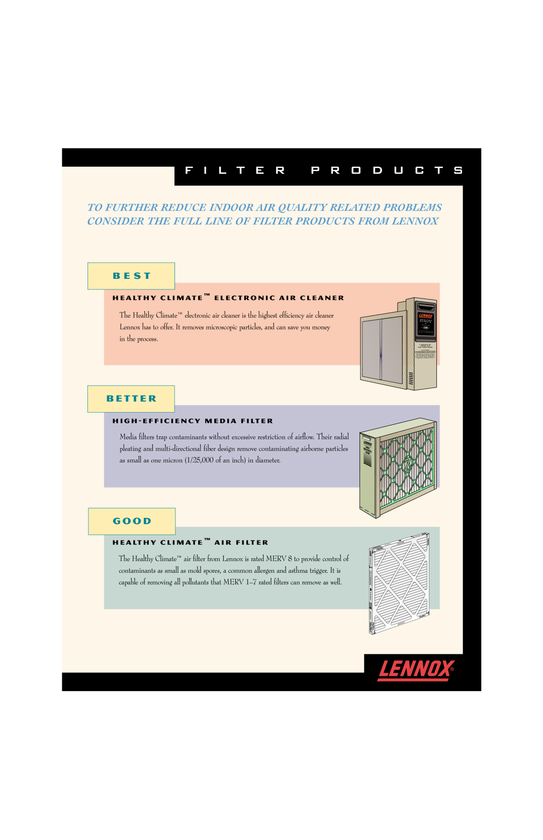 Lenoxx Electronics Air Filter manual 
