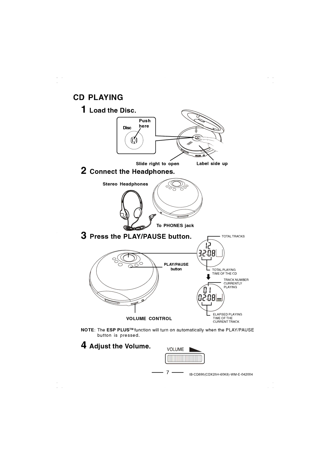Lenoxx Electronics CD-895 manual 