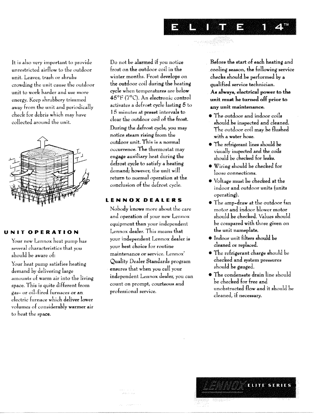 Lenoxx Electronics Elite 14 manual 