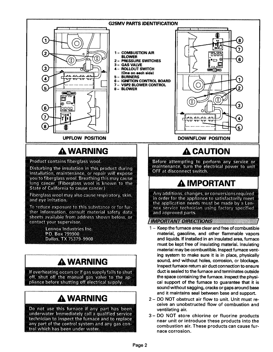 Lenoxx Electronics G25MV Series manual 