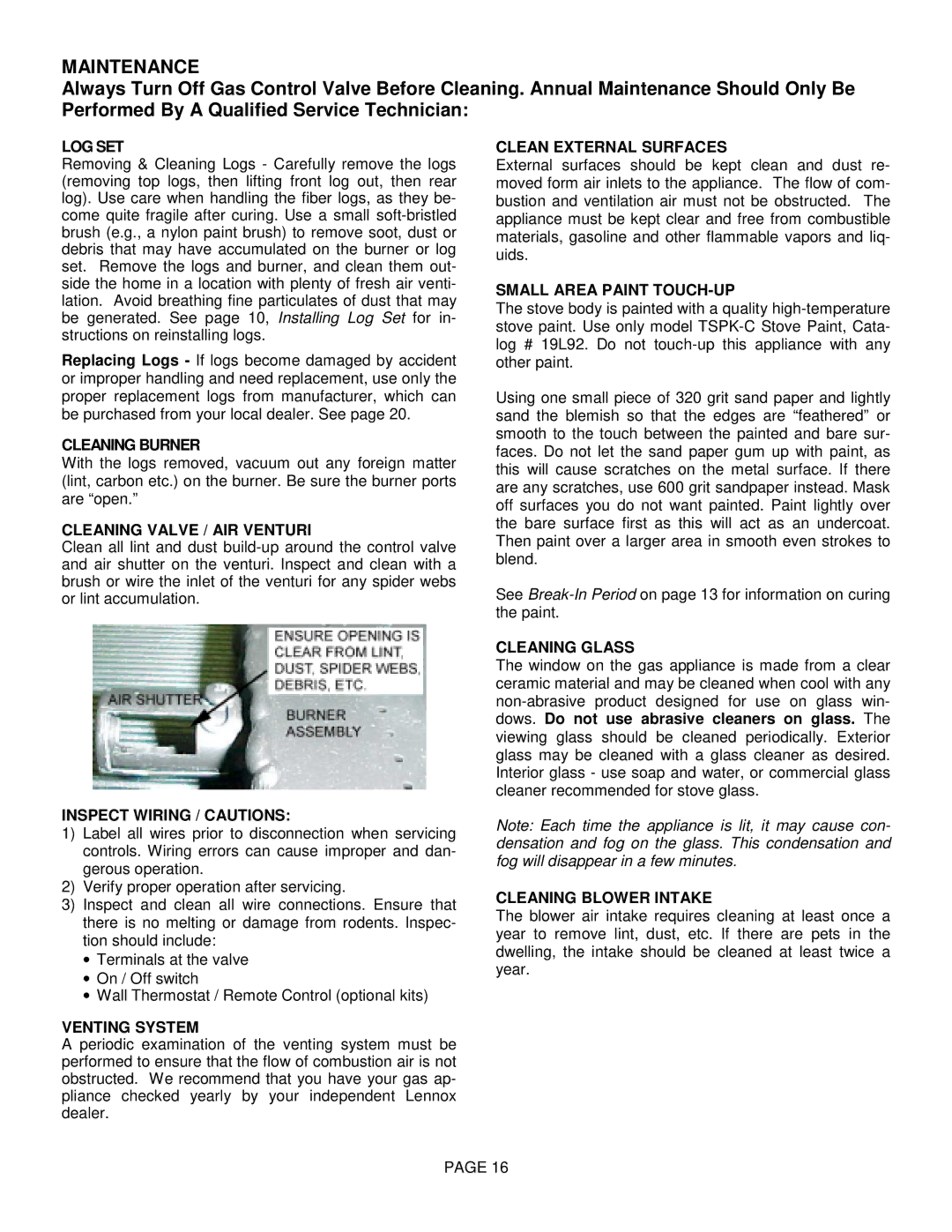 Lenoxx Electronics L30 BF-2 operation manual Maintenance 