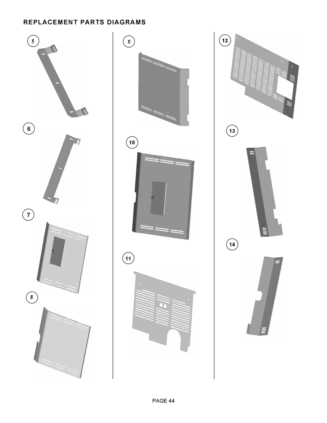 Lenoxx Electronics Optima 3 FS operation manual Replacement Parts Diagrams 