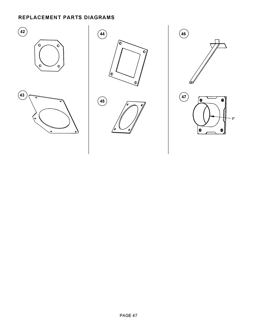 Lenoxx Electronics Optima 3 FS operation manual Replacement Parts Diagrams 