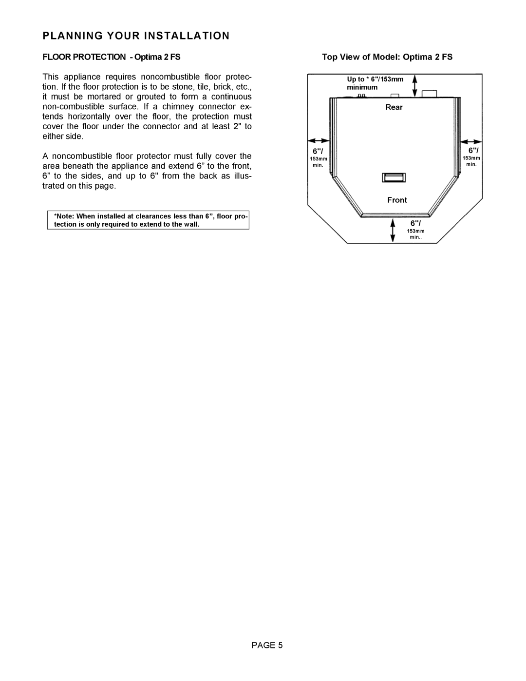 Lenoxx Electronics Optima 3 FS operation manual Floor Protection Optima 2 FS, Top View of Model Optima 2 FS 