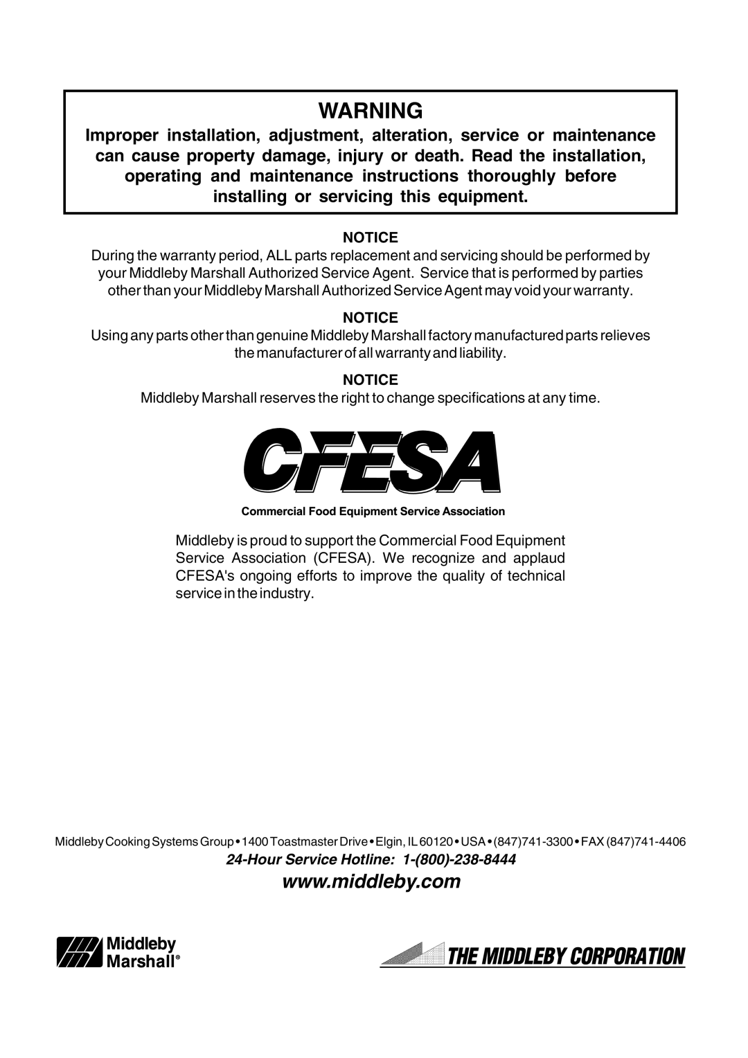 Leupold PS536GS manual Hour Service Hotline 