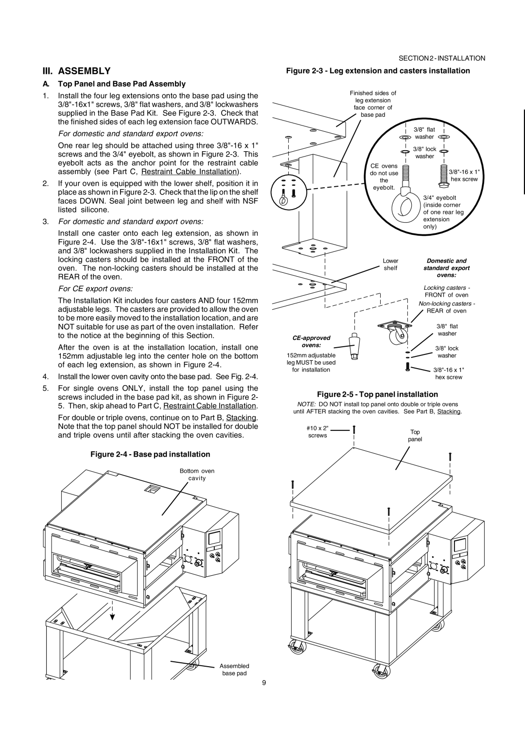 Leupold PS536GS manual III. Assembly, Top Panel and Base Pad Assembly 