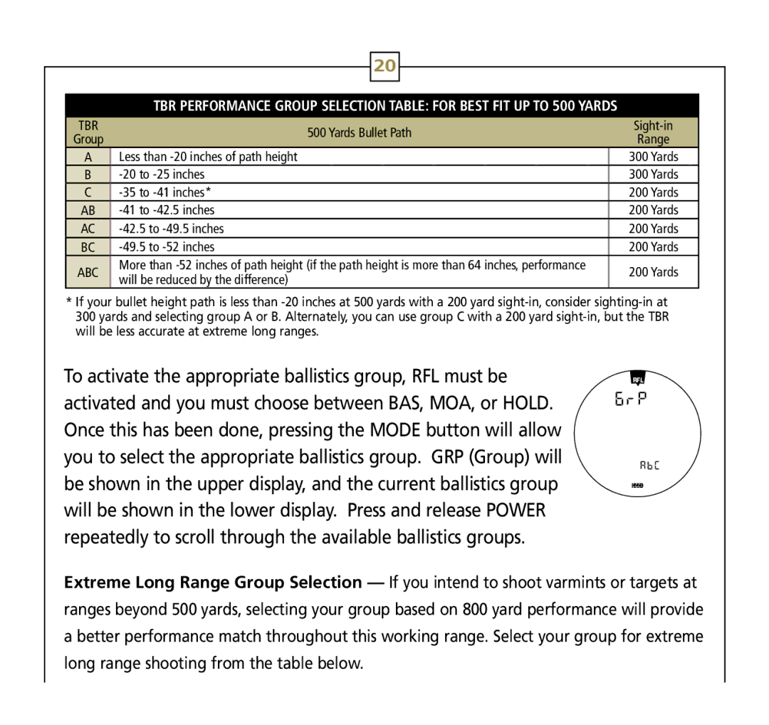 Leupold Rx-750, Rx-600 operation manual Yards Bullet Path 