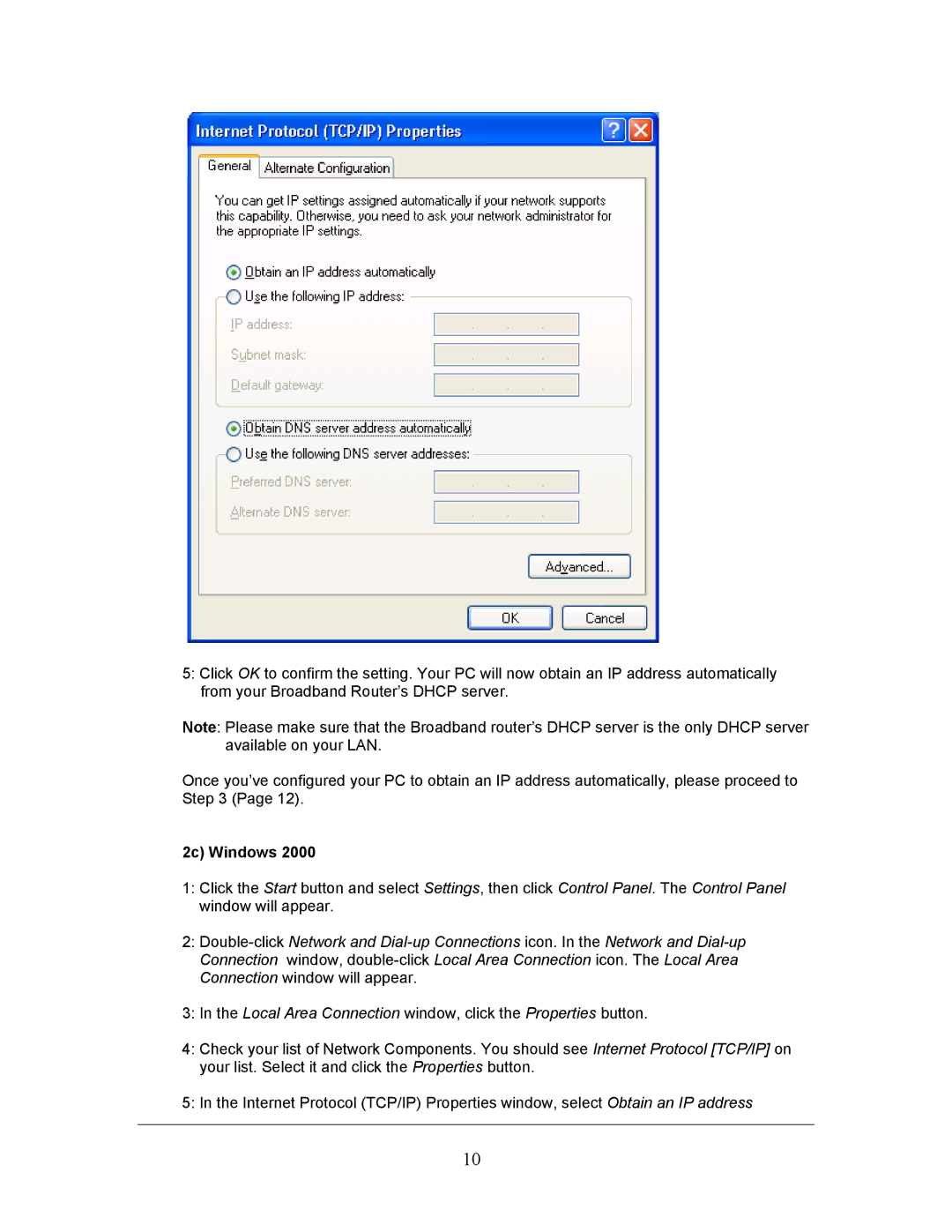 LevelOne FBR-1406TX manual 2c Windows 