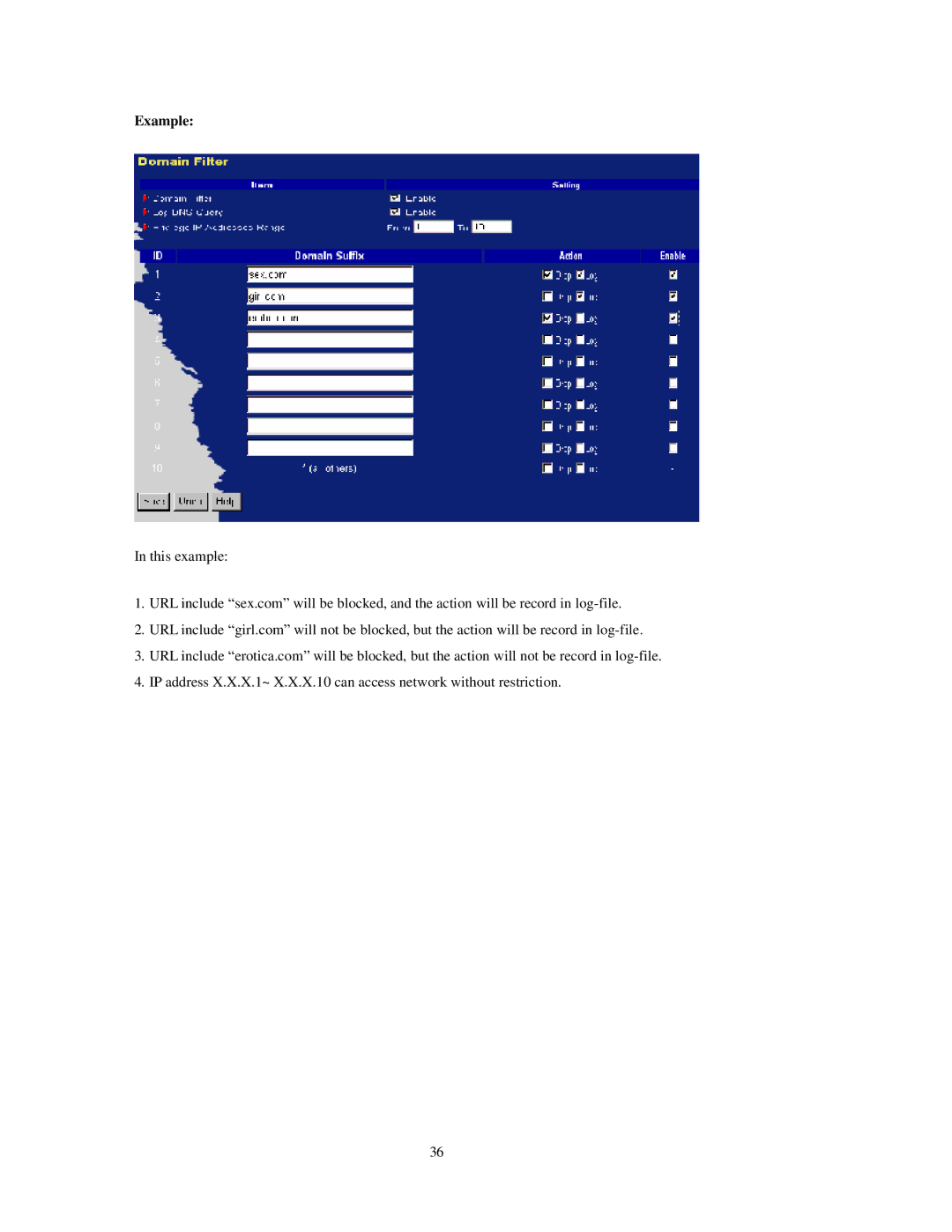 LevelOne FBr-1415TX user manual Example 