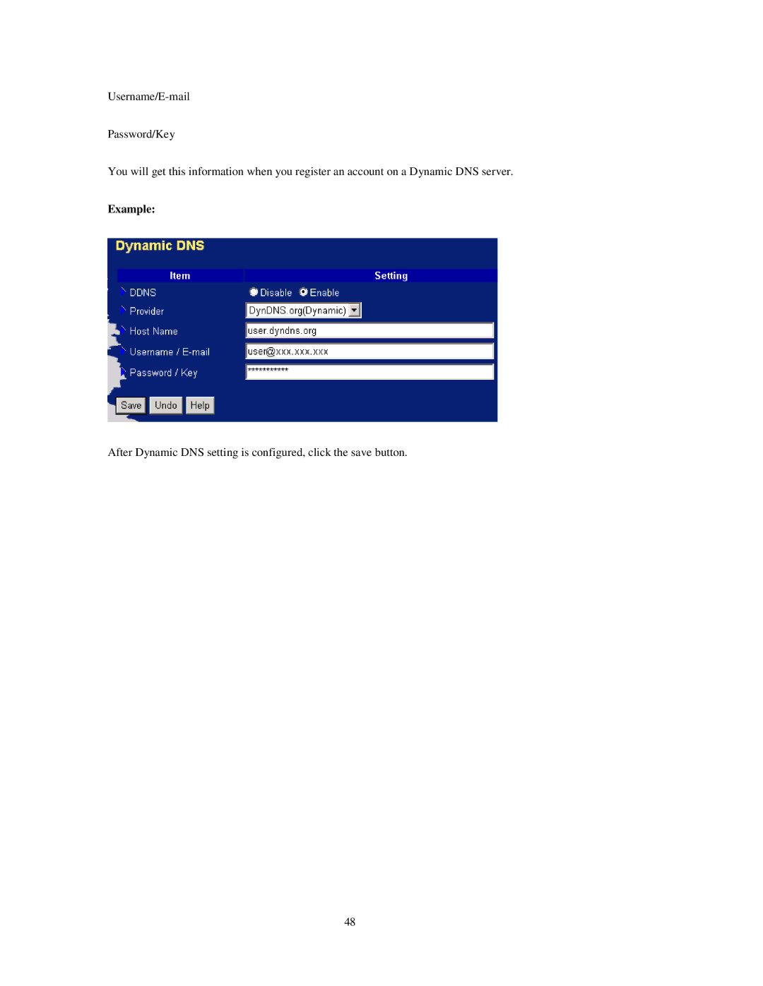 LevelOne FBr-1415TX user manual Example 