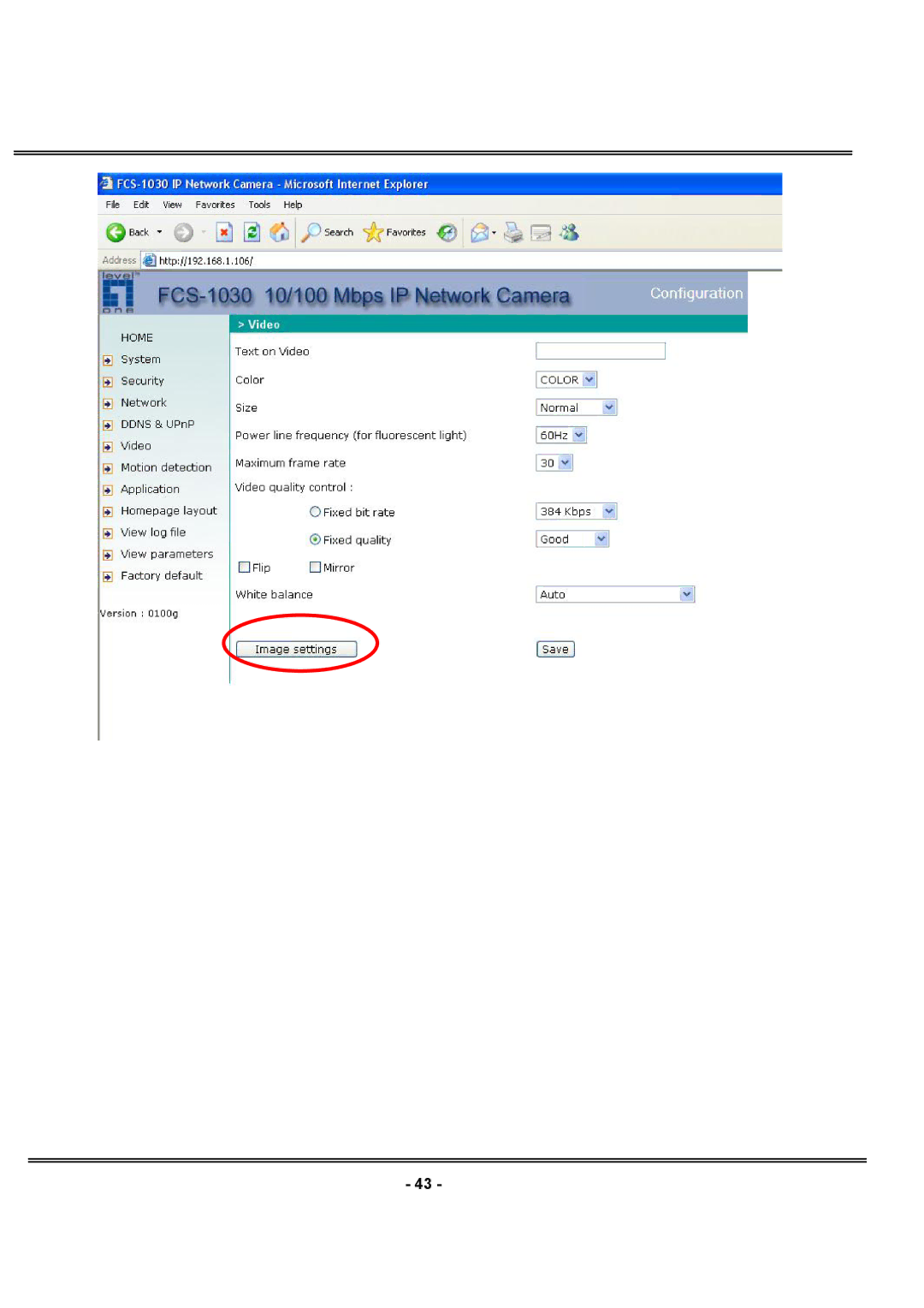 LevelOne FCS-1030 user manual 