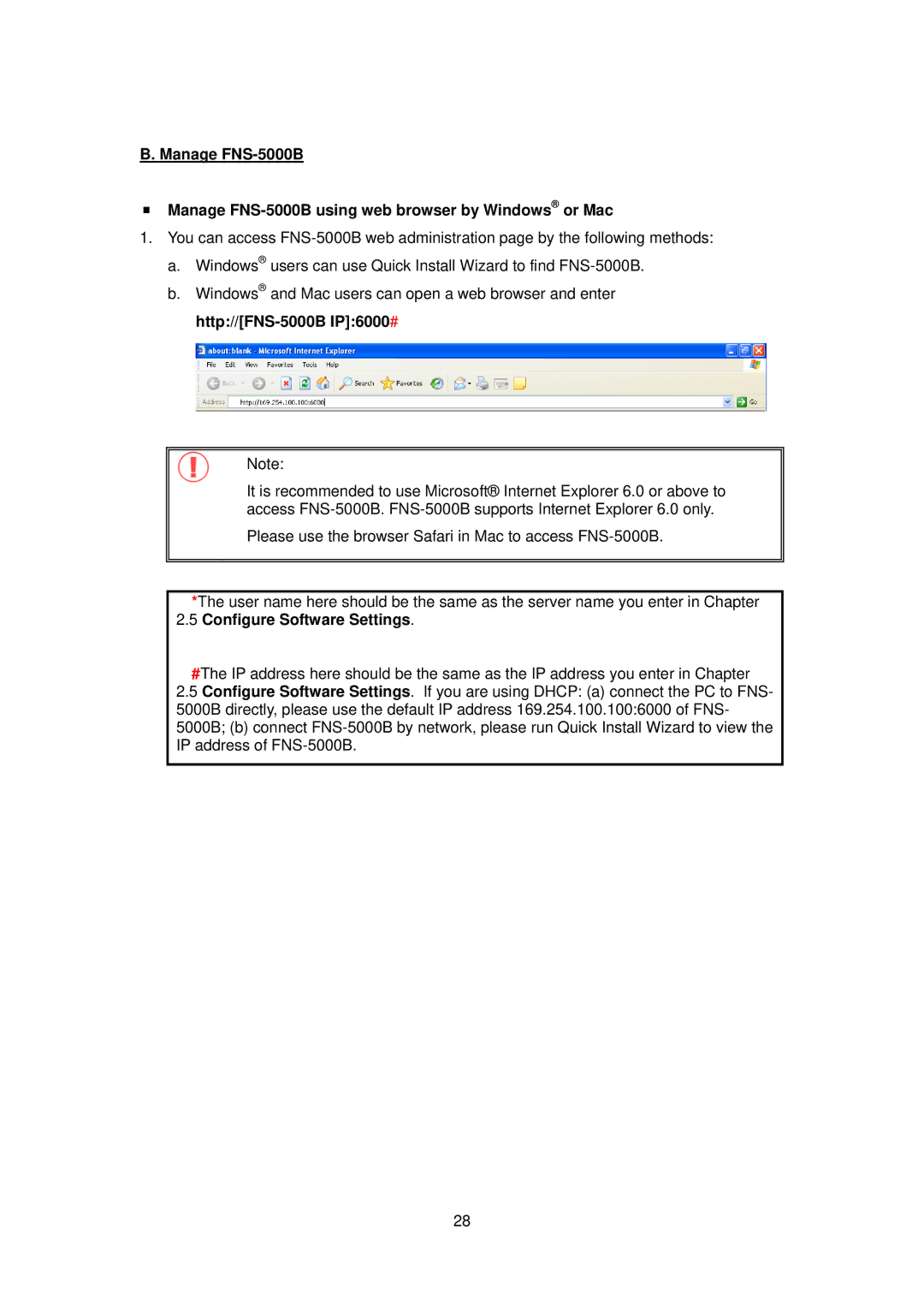 LevelOne FNS-5000B manual Configure Software Settings 