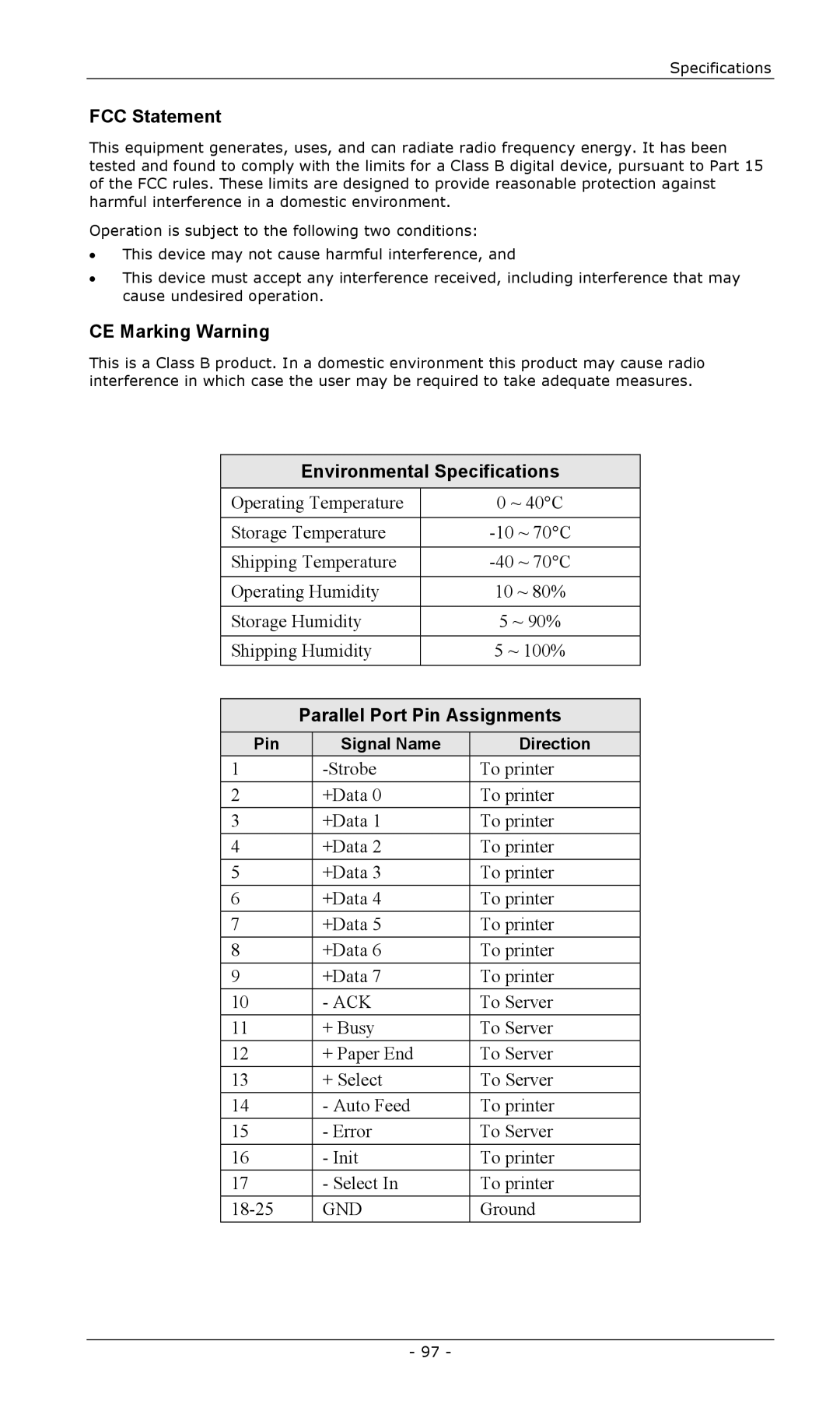 LevelOne FPS-2101TXU, FPS-2003TXU, FPS-2111TXU, FPS-2101USB, FPS-2013TXU, EPS-3001TU manual Strobe To printer +Data 