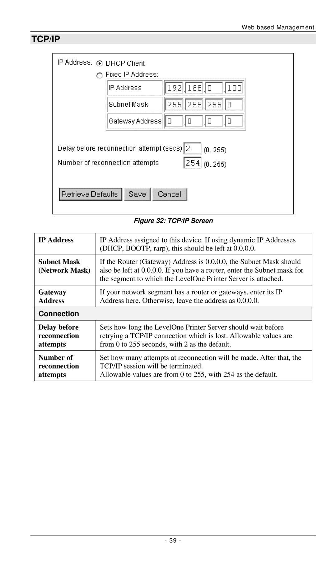 LevelOne FPS-2112, FPS-3001TXU, FPS-3002USB manual Connection 