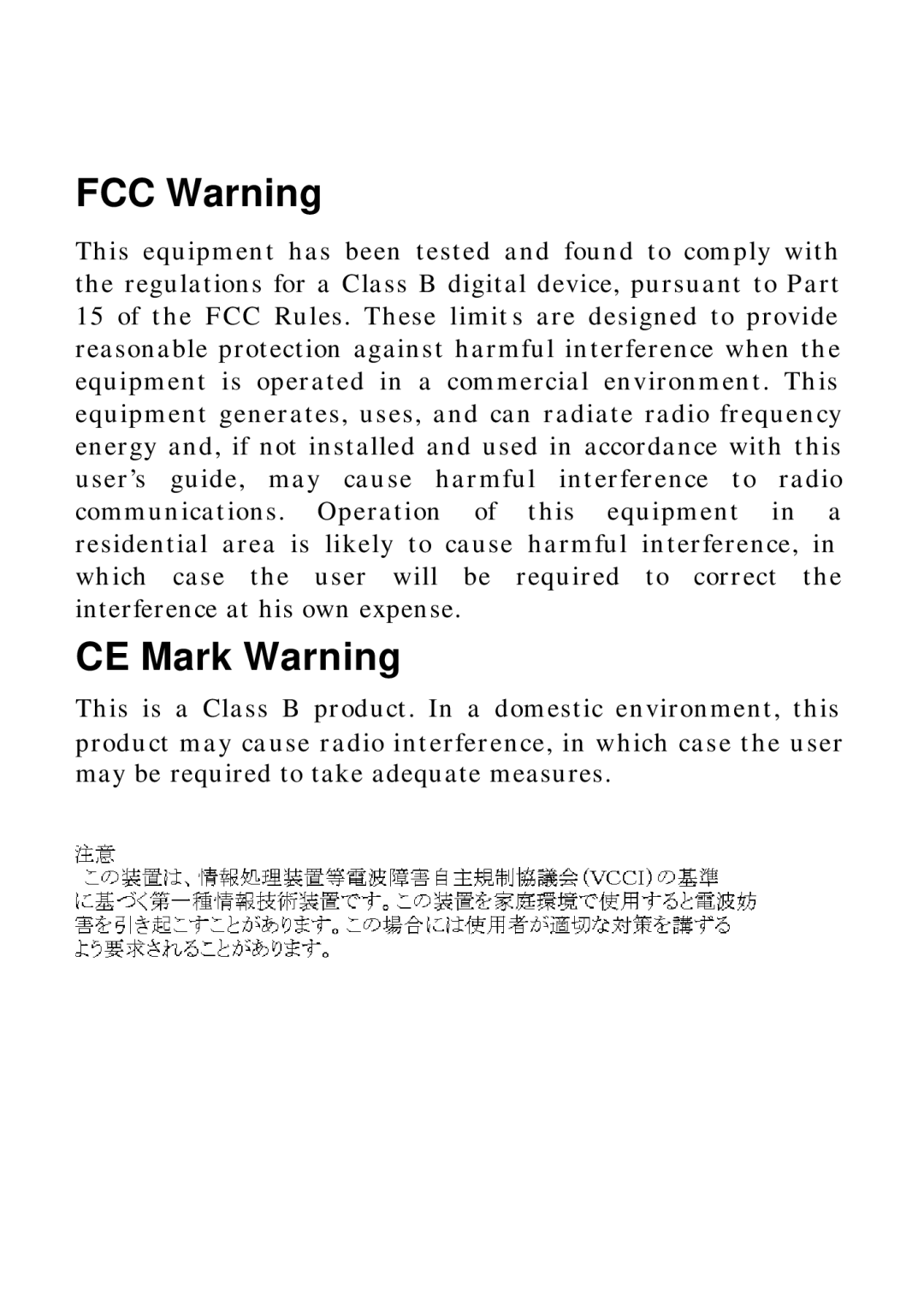 LevelOne FSW-1610TX, FSW-2410TX manual FCC Warning 