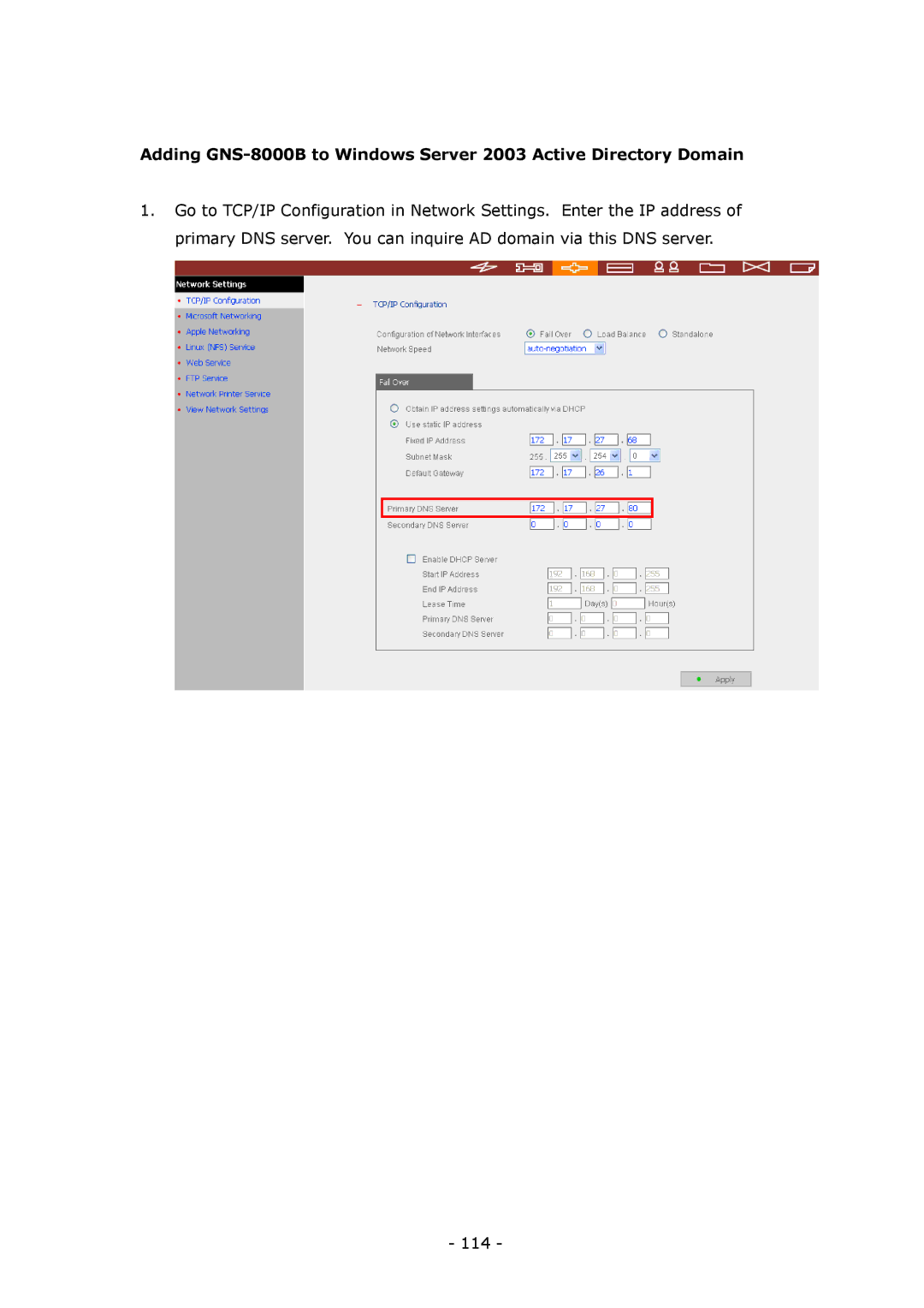 LevelOne GNS-8000B user manual 