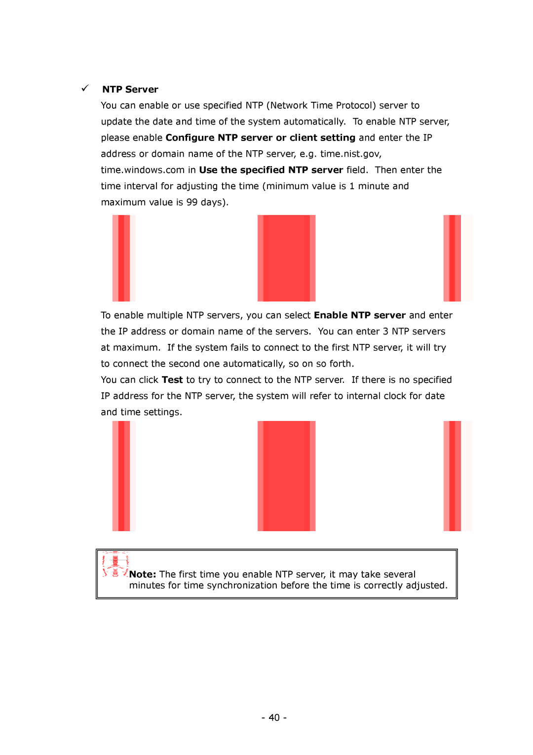 LevelOne GNS-8000B user manual NTP Server 