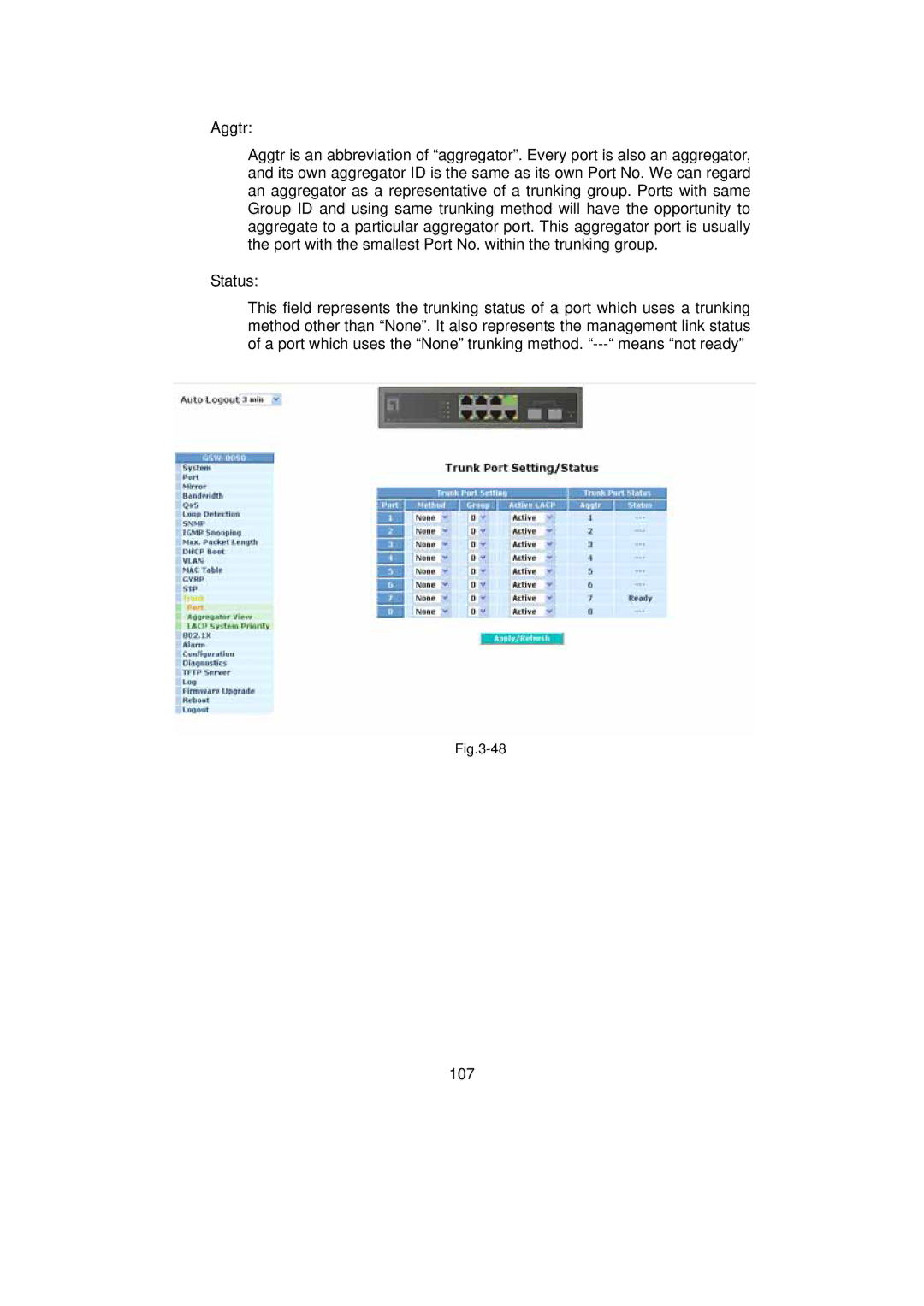 LevelOne GSW-0890 user manual 