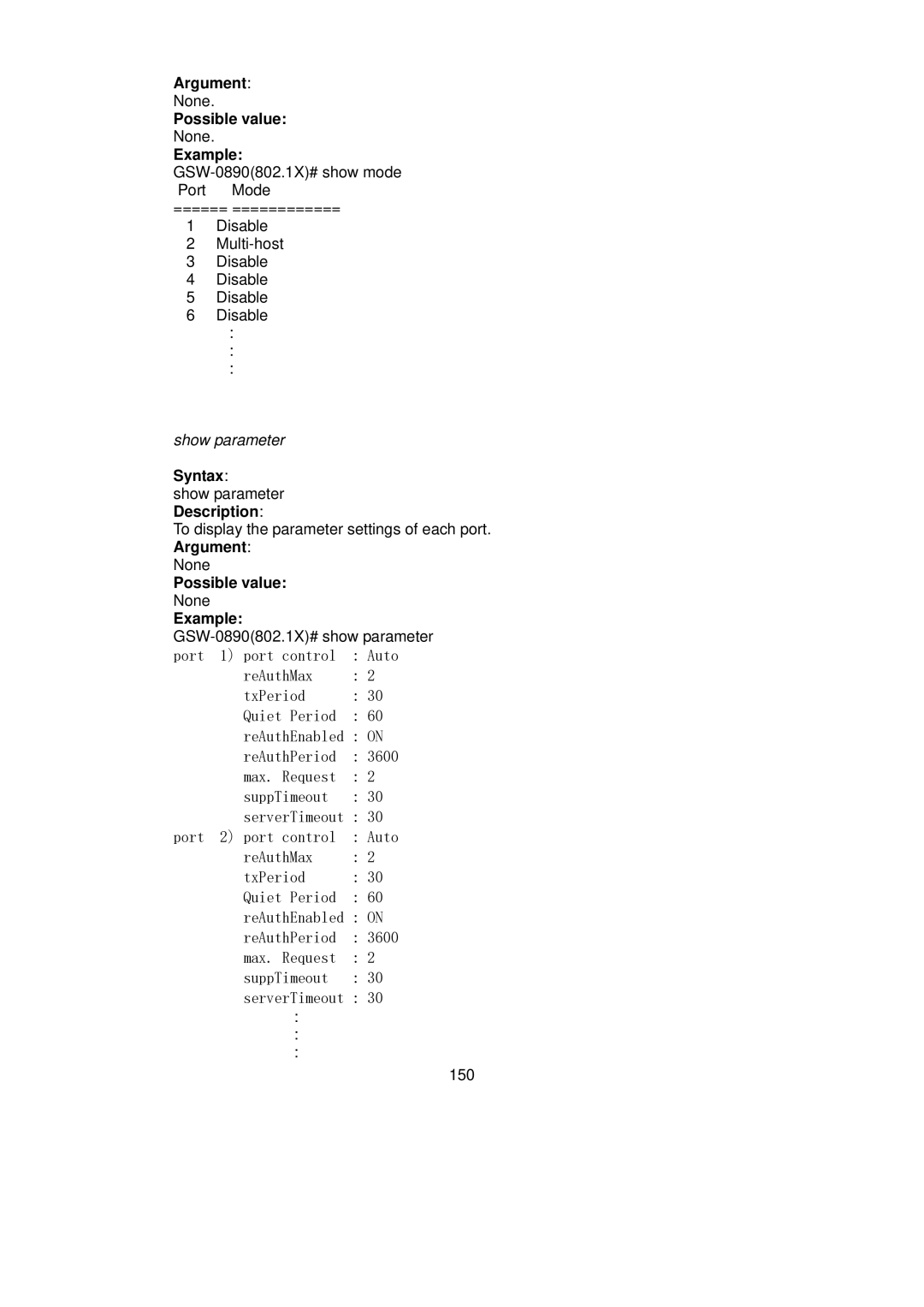 LevelOne GSW-0890 user manual Port Port control 