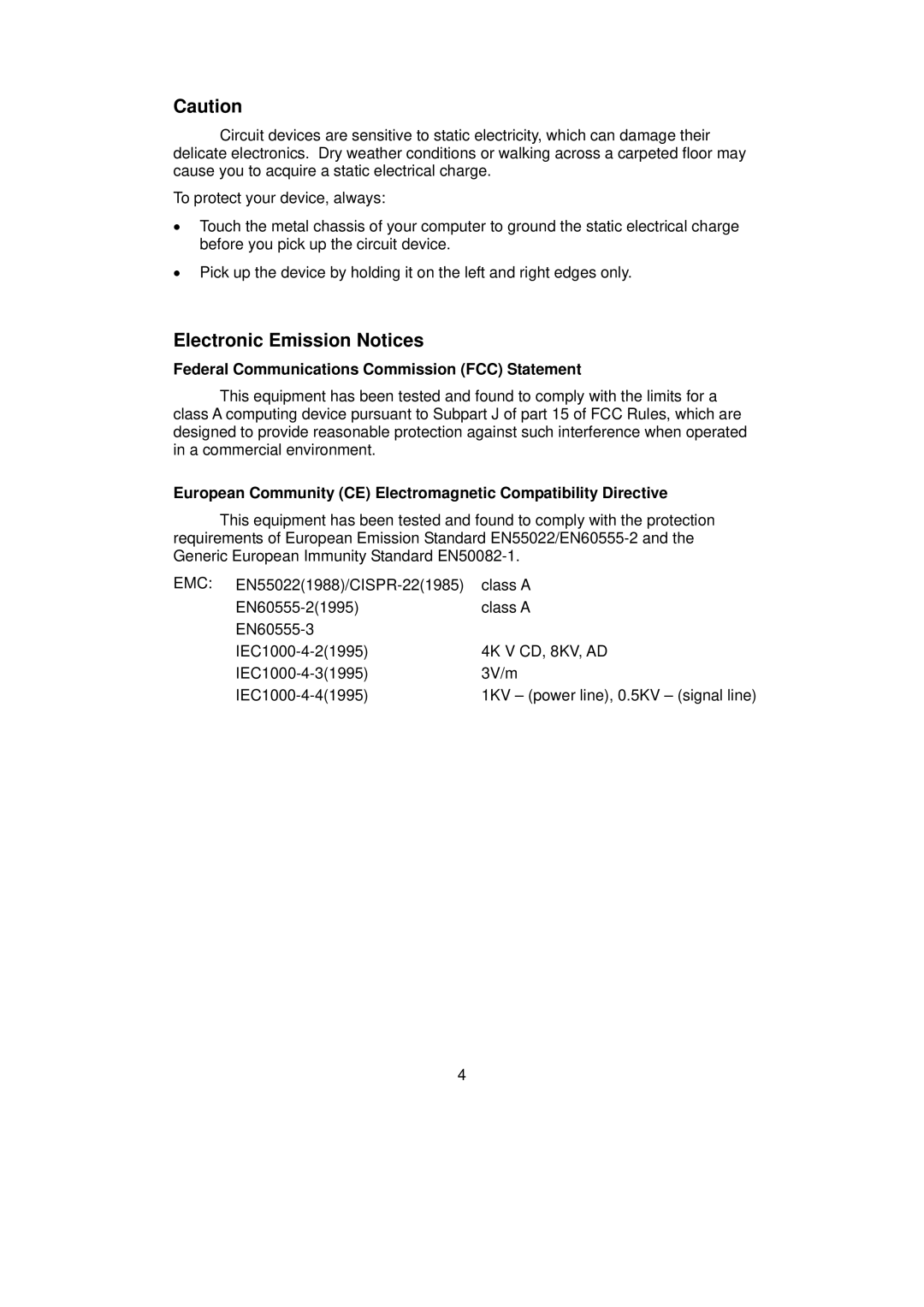 LevelOne GSW-0890 user manual Electronic Emission Notices, Federal Communications Commission FCC Statement 