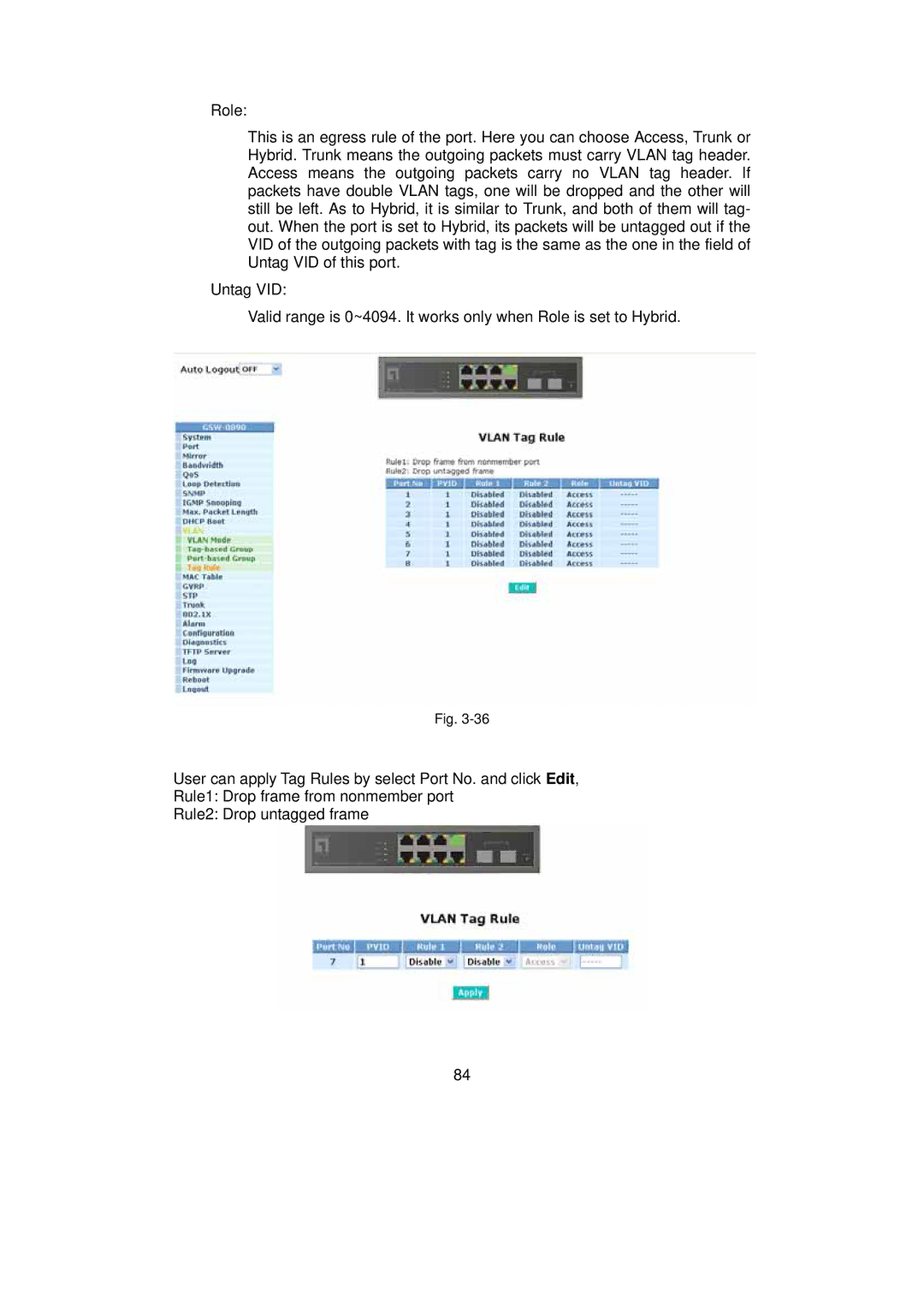 LevelOne GSW-0890 user manual 