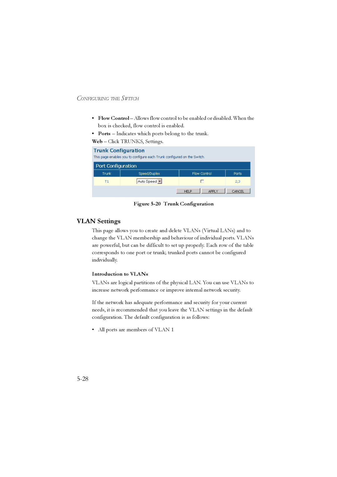 LevelOne GSW-2476 user manual Vlan Settings, Introduction to VLANs 