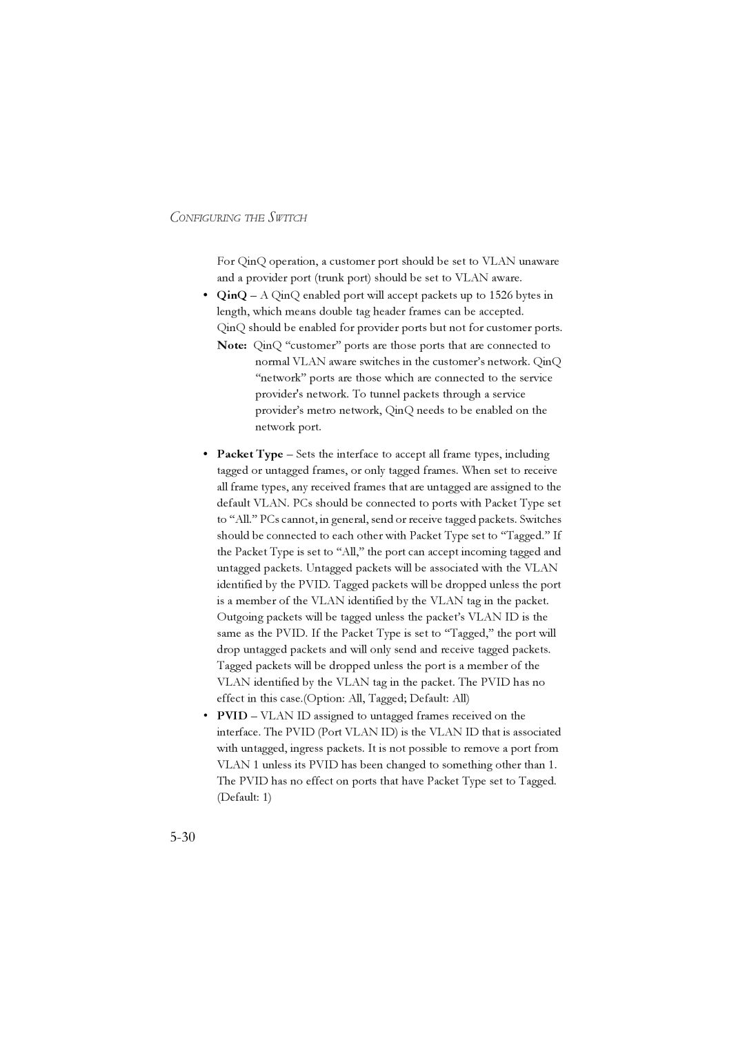 LevelOne GSW-2476 user manual Configuring the Switch 