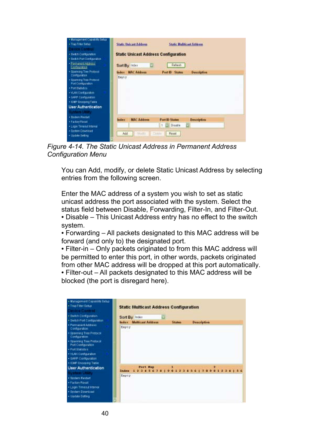 LevelOne GSW-2490TXM manual 