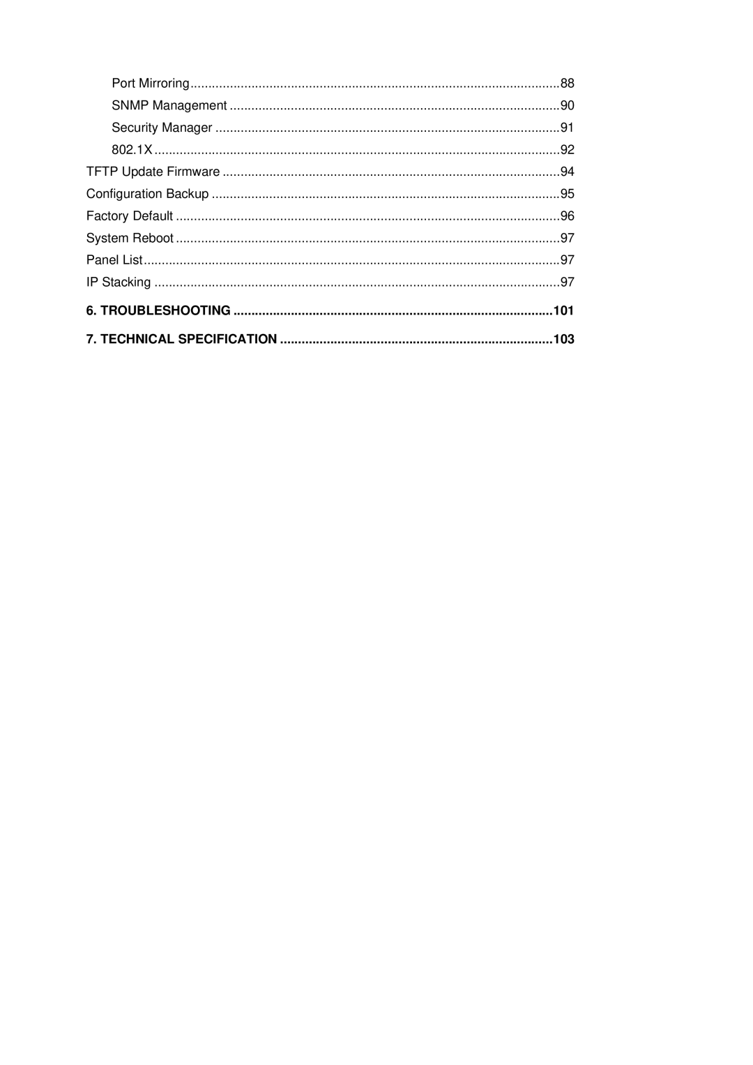 LevelOne GSW-2491TXM user manual 101 